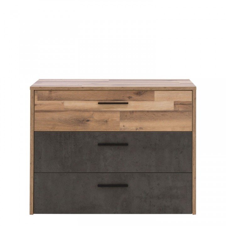 Комод RICCIANO RCQK211CF Forte бетон темно-серый | дуб